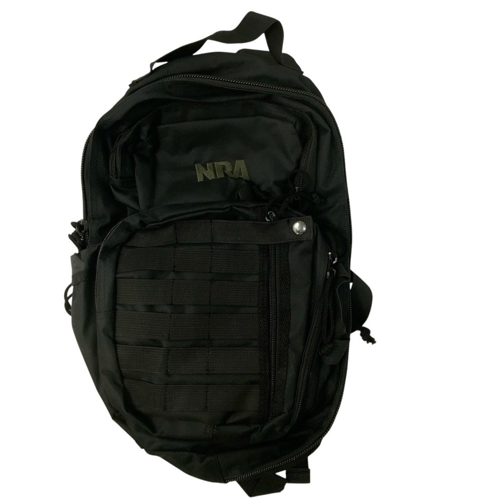 NRA Mini 16" Molly Military Style Tactical Backpack Bag Multiple Pockets Black